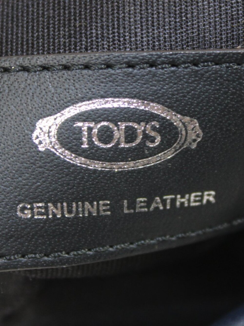 Tod’s Rare Suede Cylinder Bottle Bag Navy Brown Leather Cross Body Mini Italy - Picture 9 of 10
